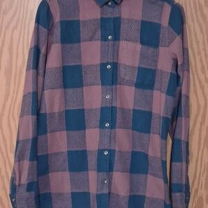 Woolrich Blue and Purple Plaid Shirt